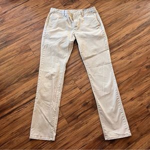Bonobos Pants Mens 34 Beige Chino Tailored Khaki Flat Front Cotton Stretch